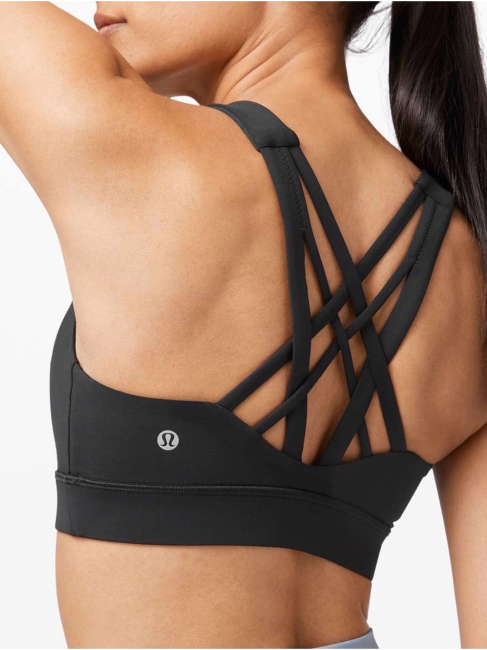 Lululemon Free To Be Elevated Sports Bra Black Strappy Sports Bra -Light Support